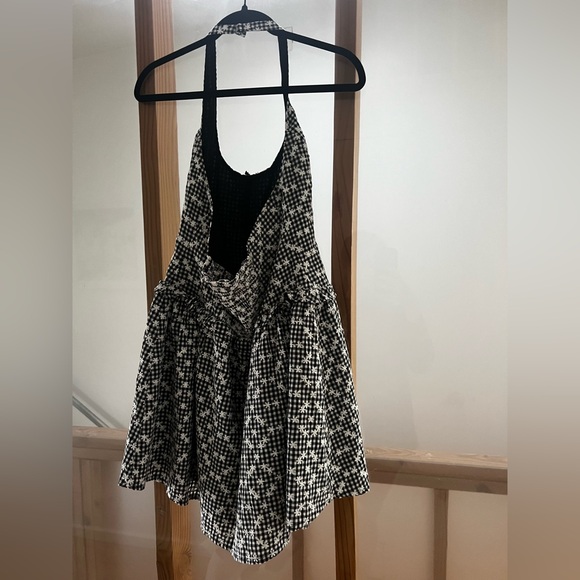For Love and Lemons Black and White Halter Mini Dress - Picture 3 of 3